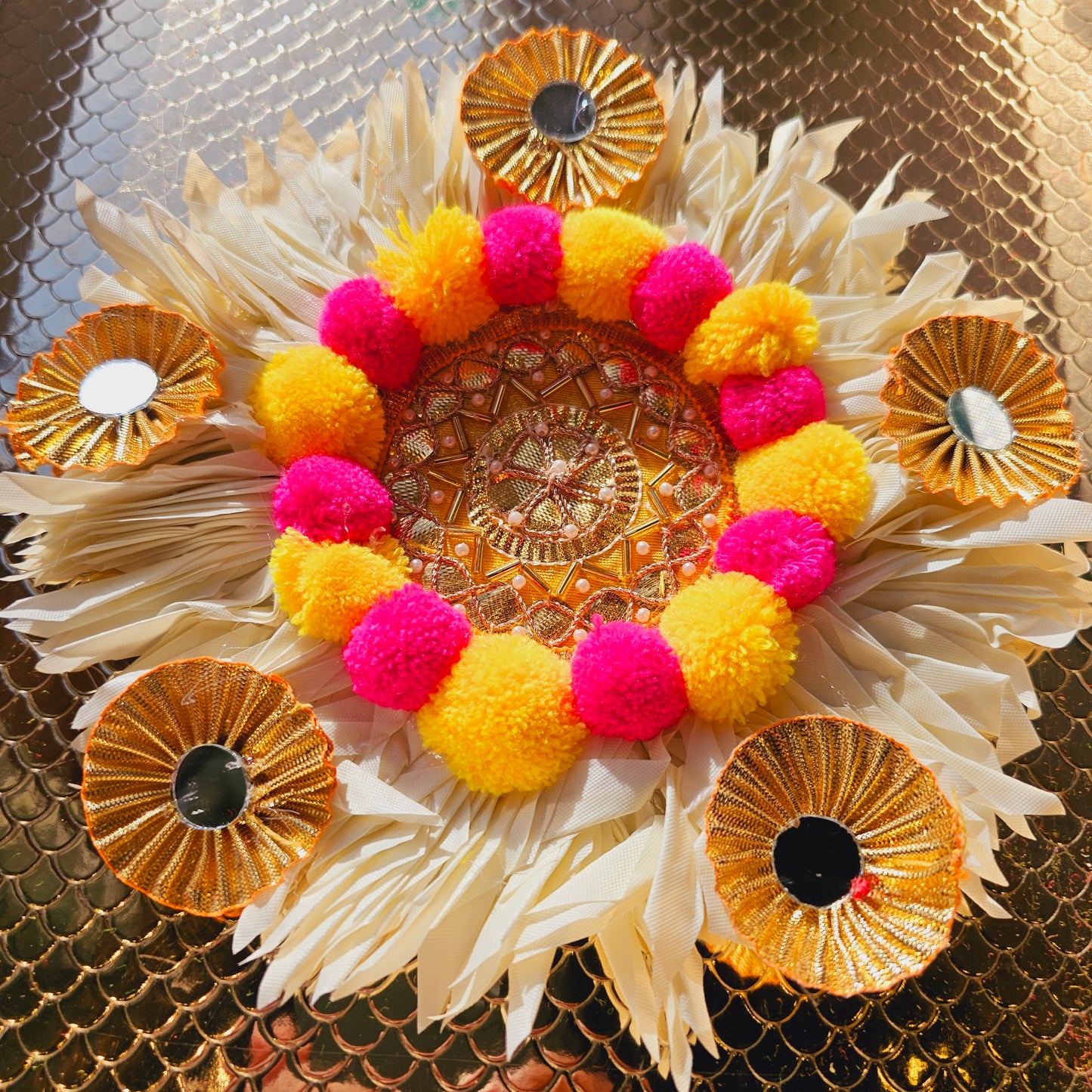 Festive Gota Rangoli Mat