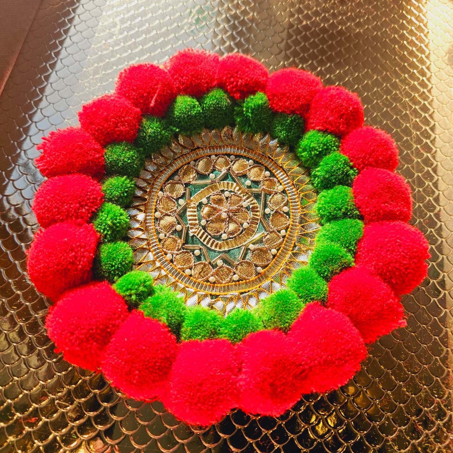 Festive Gota Rangoli Mat