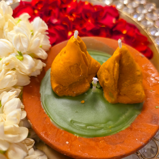 Samosa Chaat Candle