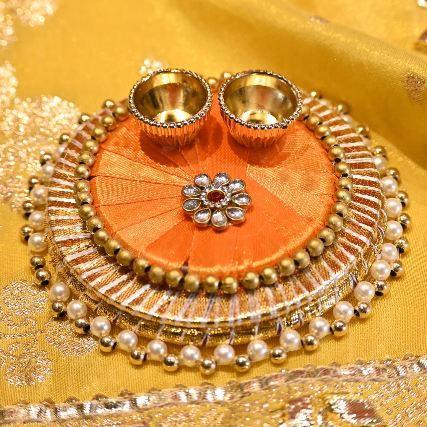 Tika Thali (Orange)