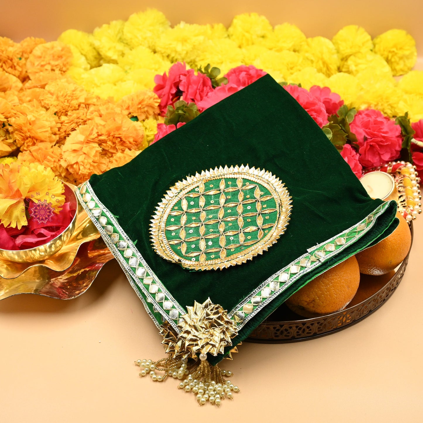 Thaal Cover Thaal Posh Velvet Fabric - Urban Roots