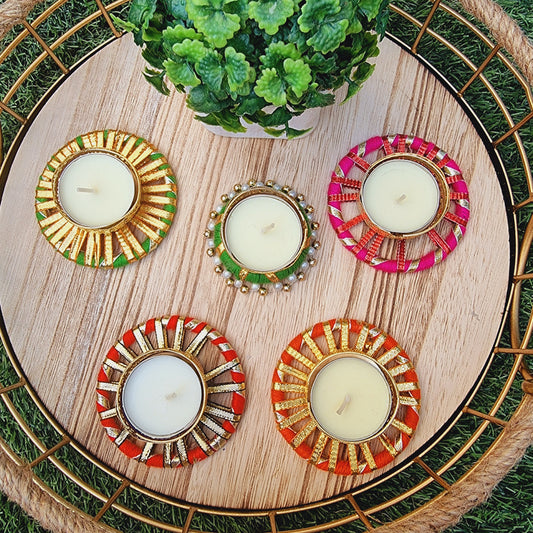 Festive Tea Light Candle Holder ( Set of 5) - Urban Roots