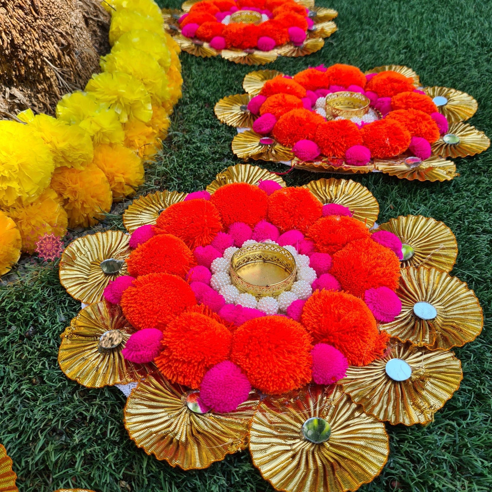 Rangoli Mat With Tea Light Holder - Urban Roots