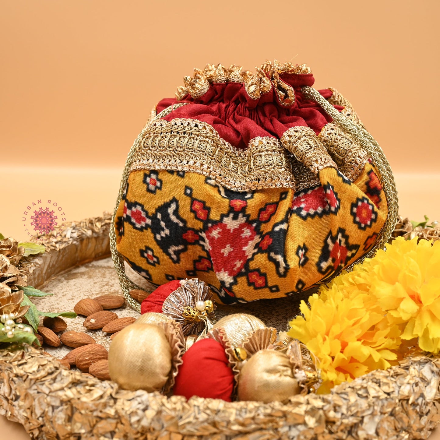 Patola Print Gifting Potli - Urban Roots